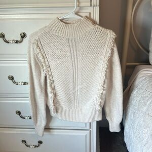 Ann Taylor Fringe Sweater